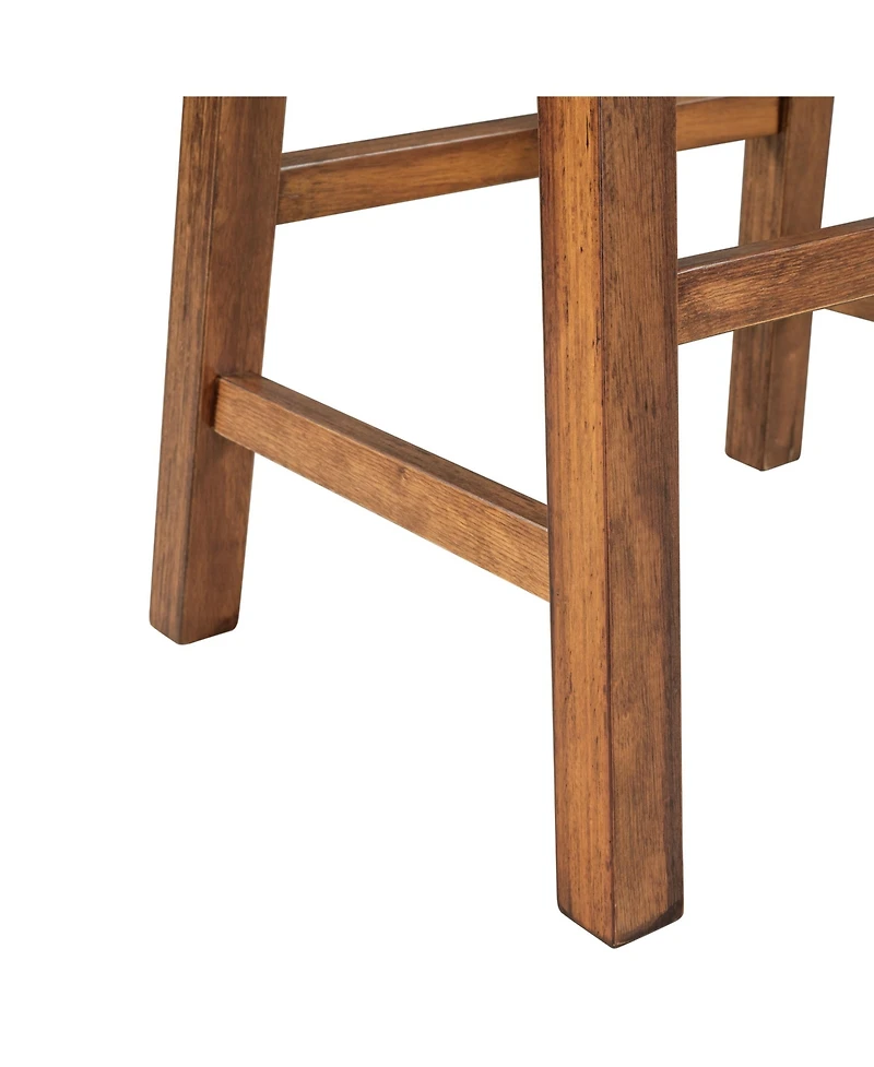 Casainc 3-Piece Stationary Kitchen Island Set with Butcher Block and Seating