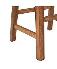 Casainc 3-Piece Stationary Kitchen Island Set with Butcher Block and Seating