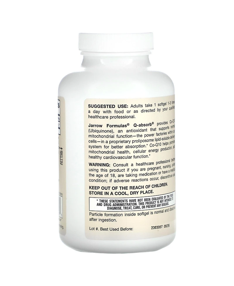 Jarrow Formulas Q-Absorb 100 mg