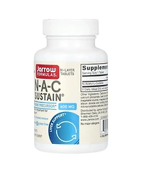 Jarrow Formulas Nutrition N-a-c Sustain 600 mg