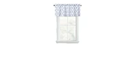 Kate Auroras Trellis Lattice Rod Pocket Valance - 56 in. W x 18 L