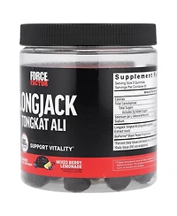 Force Factor Longjack Tongkat Ali Gummies Mixed Berry Lemonade
