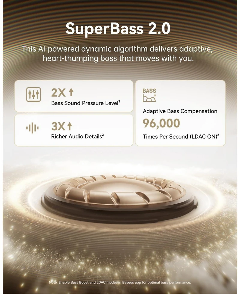 Baseus Bowie MC1 Pro Open Ear Clip-On Headphones, Hi-Res Ldac & HiFi4 Acoustic Sound, 5g Ultra-Lightweight Comfort, SuperBass 2.0
