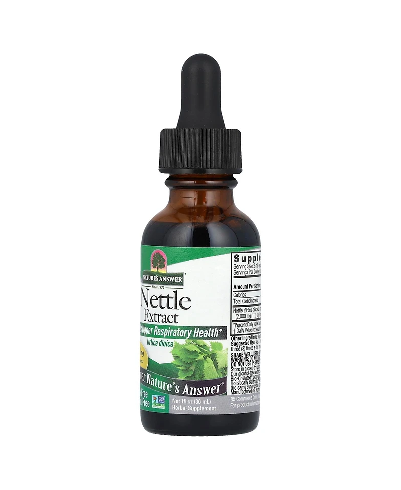 Nature's Answer Nettle Extract Alcohol-Free 2 000 mg - 1 fl oz (30 ml)