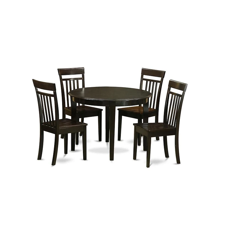 East West Furniture 5 Pc Kitchen nook Dining set-Kitchen Table and 4 Kitchen Chairs