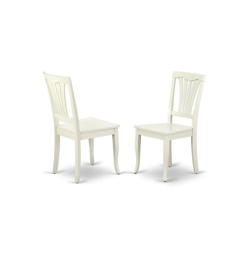 East West Furniture Dining Room Set Linen White