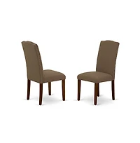 East West Furniture Dining Room Set Mahogany