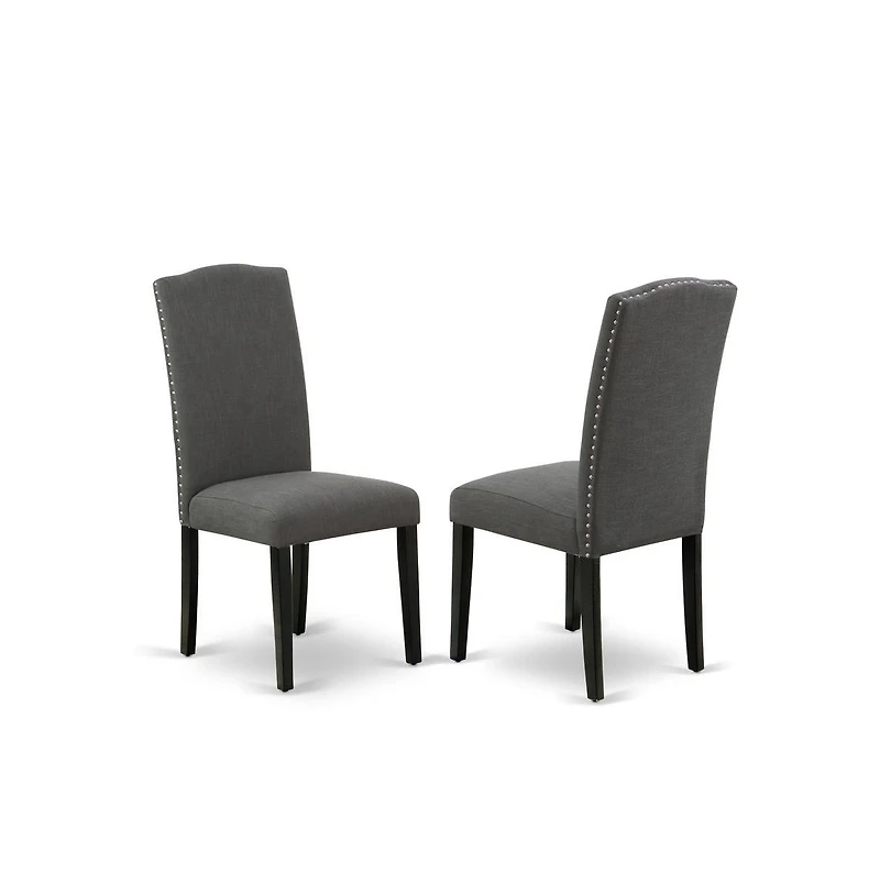 East West Furniture Dining Room Set Black