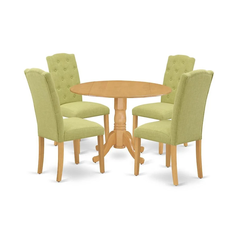 East West Furniture Dining Room Set Oak