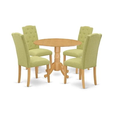 East West Furniture Dining Room Set Oak