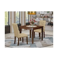 East West Furniture Dining Room Set Mahogany