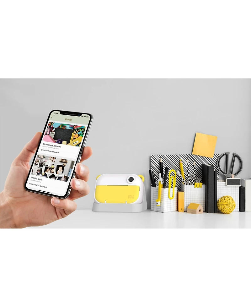 myFirst Camera Insta Wi 4-in-1 Instant Print Camera and Label Maker for Kids 12MP Photos, 1080P Video, 32GB microSD