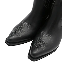 Stivali New York Women's Suede Leather Western Cowboy Booties