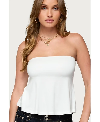 Edikted Women's Beaux Strapless Babydoll Top
