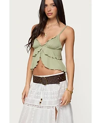Edikted Women's Kailan Ruffled Babydoll Top