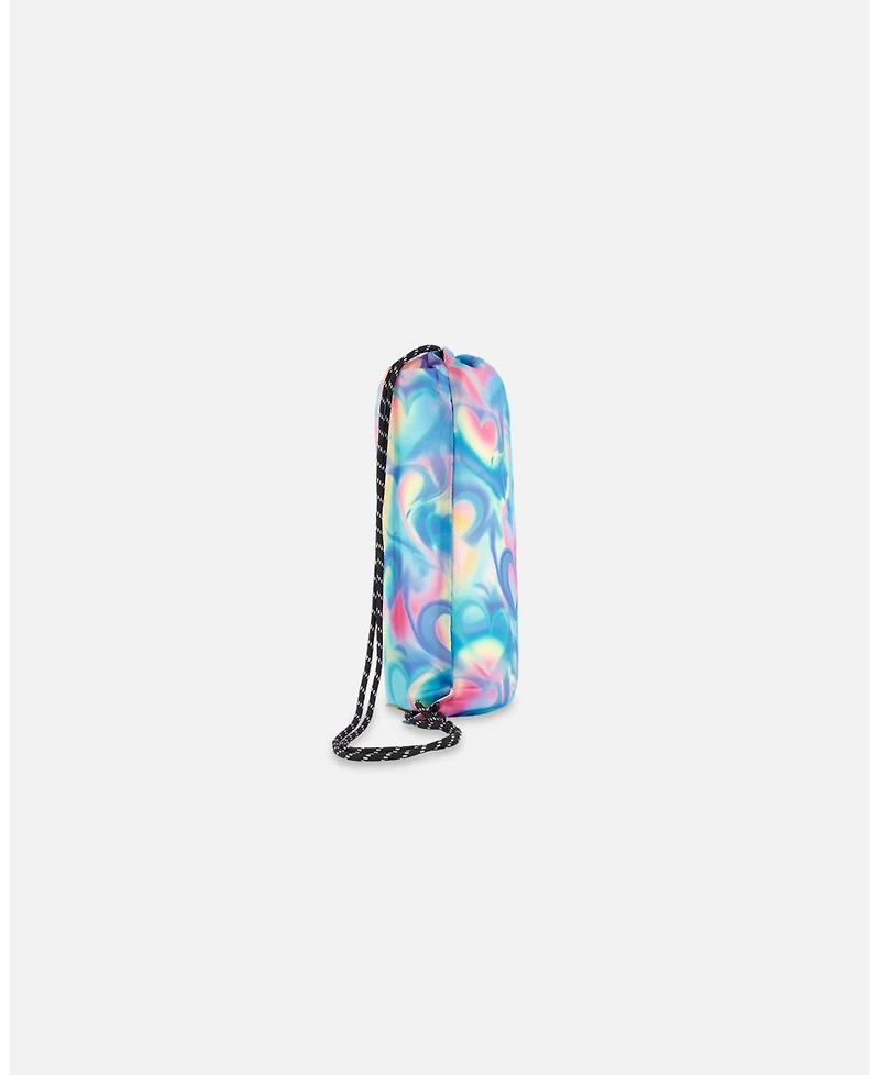 Deux par Deux Girl Drawstring Bag Rainbow Heart Print - Toddler|Child