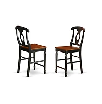 East West Furniture 3 Pc pub Table set - Small Kitchen Table and 2 counter height stool