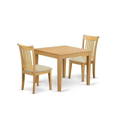 East West Furniture Dining Room Set Oak