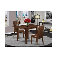 East West Furniture Dining Room Set Mahogany