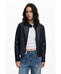 Desigual Women's Combined faux leather jacket