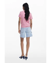 Desigual Women's "D" strass T-shirt