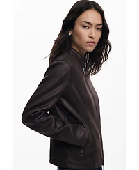 Desigual Women's Combined faux leather jacket