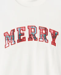 Holiday Lane Kids 2T-16 Merry Applique Tee, Macy's Exclusive