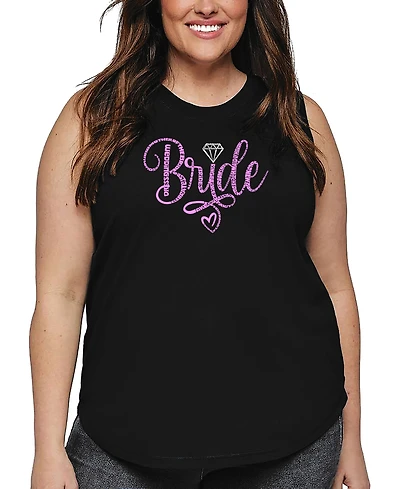 La Pop Art Plus Bride Word Tank Top