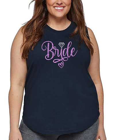 La Pop Art Plus Bride Word Tank Top