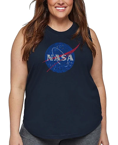 La Pop Art Plus Nasa's Most Notable Missions Word Tank Top