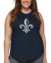La Pop Art Plus Lyrics To When The Saints Go Marching Word Tank Top