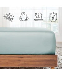 Soft 400 Thread Count 100% Cotton Deep Pocket Twin Fitted Sheet Only by California Design Den