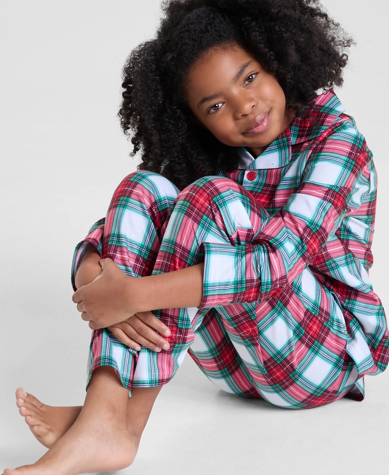 Holiday Lane Kids 2T-16 Merry Plaid Pajama Set, Macy's Exclusive