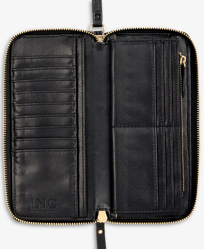 I.n.c. International Concepts Hazel Ruched Zip-Around Wallet, Macy's Exclusive