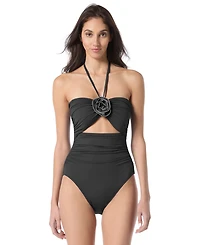 Kate Spade Women's Rosette Bandeau One-Piece Swimsuit