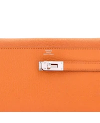 Pre-Owned Hermes Long Kelly Wallet Chevre Mysore