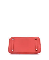 Pre-Owned Hermes Birkin 30 Handbag Pink Clemence with Palladium Hardware