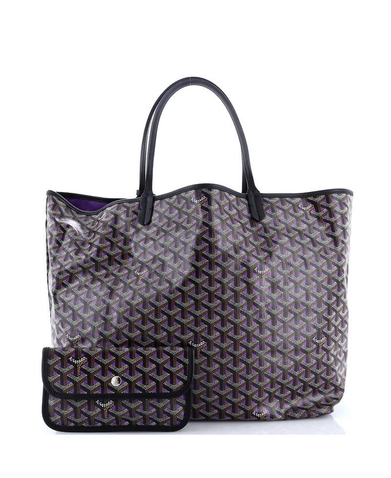 Pre-Owned Goyard Gm Saint Louis Tote Claire Voie Coated Canvas