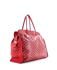 Pre-Owned Goyard Pm Hardy Pet Carrier Coated Canvas