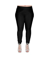 Standards & Practices Plus Ivory Stretch Ponte Skinny Legging Pants