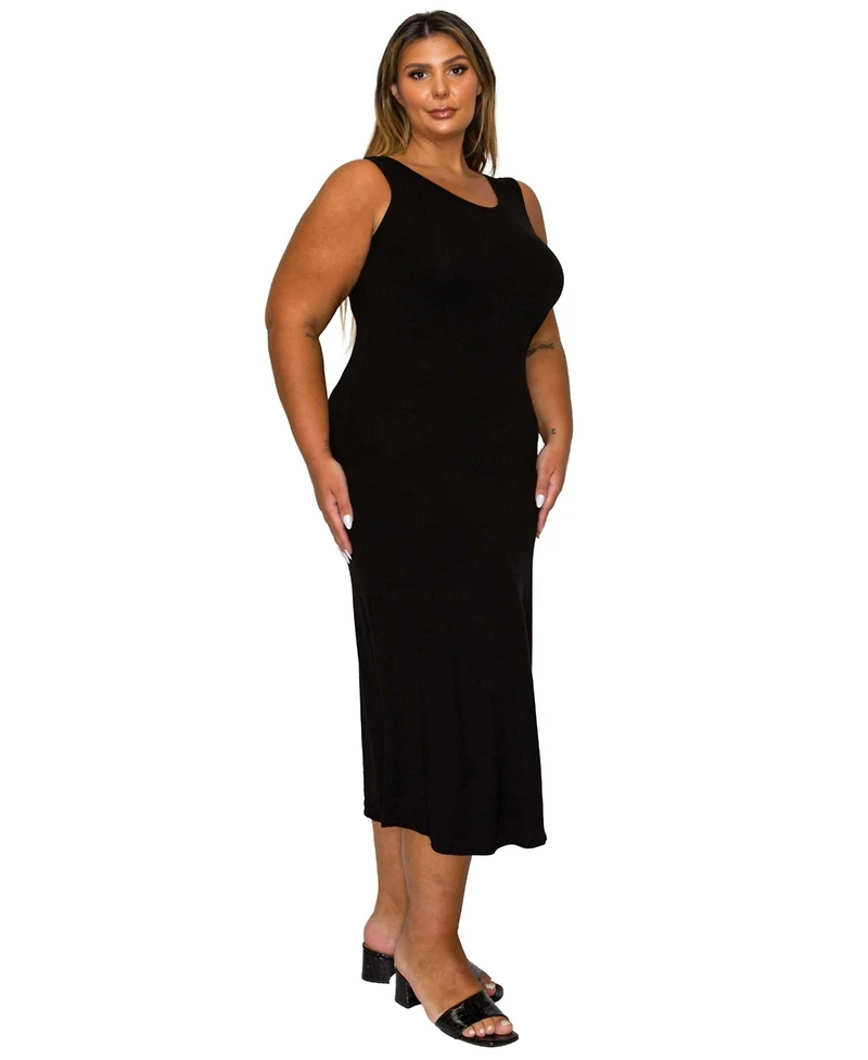 L I V D Women's Plus Mellie Tank Dress