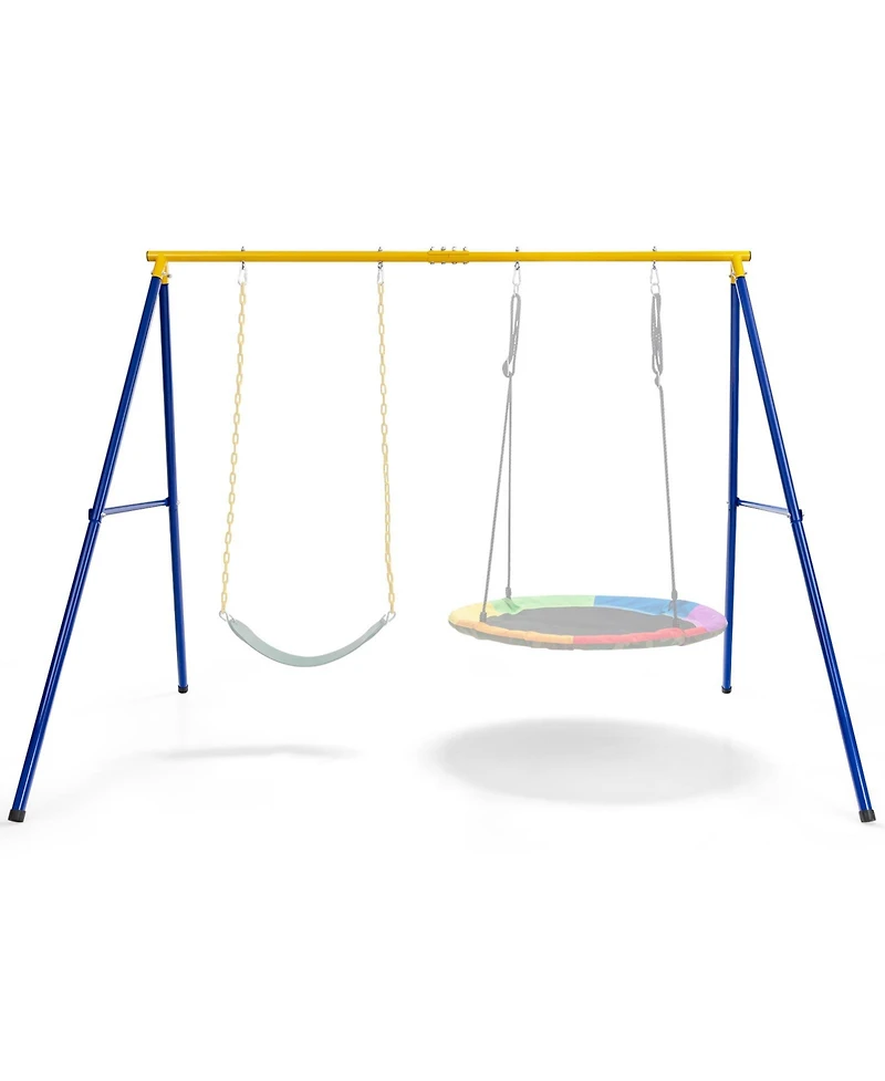 660 lbs Extra-Large A-Shaped Swing Stand with Anti-Slip Footpads - Without Seat