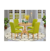 East West Furniture Dining Room Set Oak