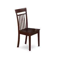 East West Furniture Dining Room Set Mahogany, NDCA3-mah-w