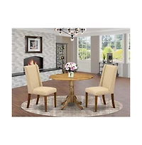 East West Furniture Dining Room Set Natural