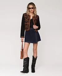 Avec Les Filles Women's Embroidered Jacket