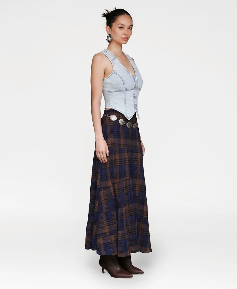 Avec Les Filles Women's Fitted Peak Hem Vest