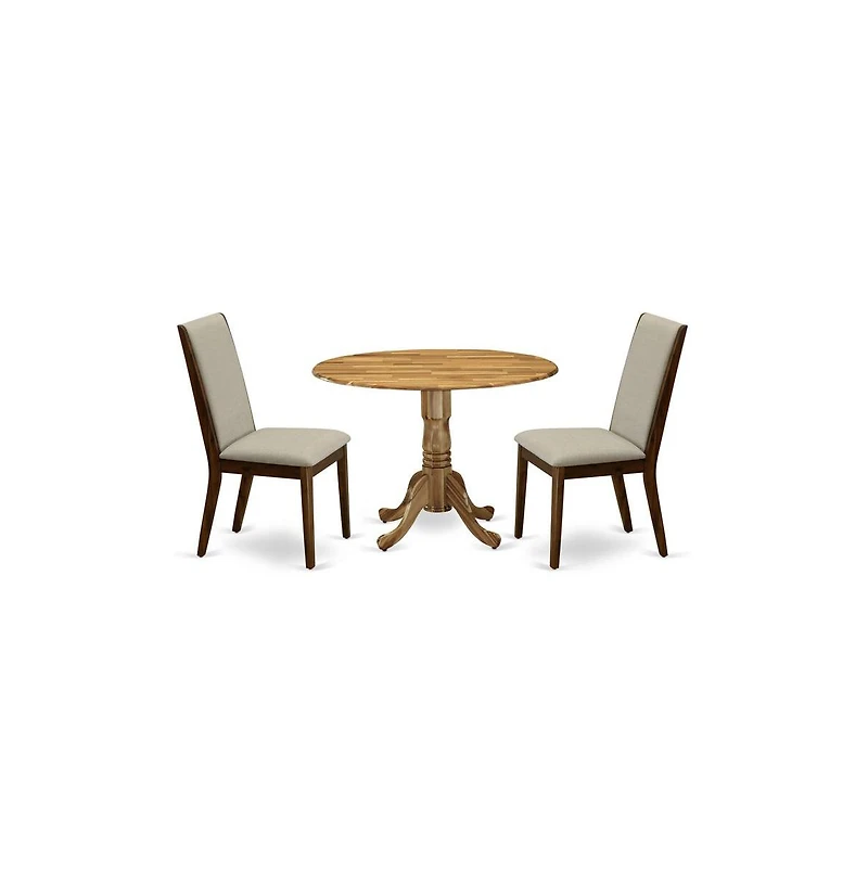 East West Furniture Dining Room Set Natural