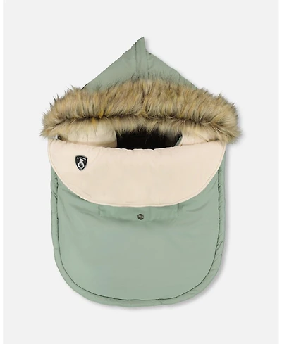 Deux par Deux Baby Boy Bunting Bag Designed for Car Seat and Stroller Sage Green - Baby
