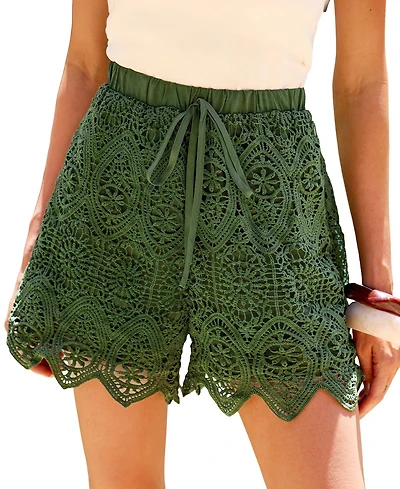 Cupshe Women's Kick Back & Relax Green Shorts